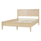 Base de cama Queen/King con cabecero de panel clásico - ModernLuxe