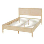 Base de cama Queen/King con cabecero de panel clásico - ModernLuxe
