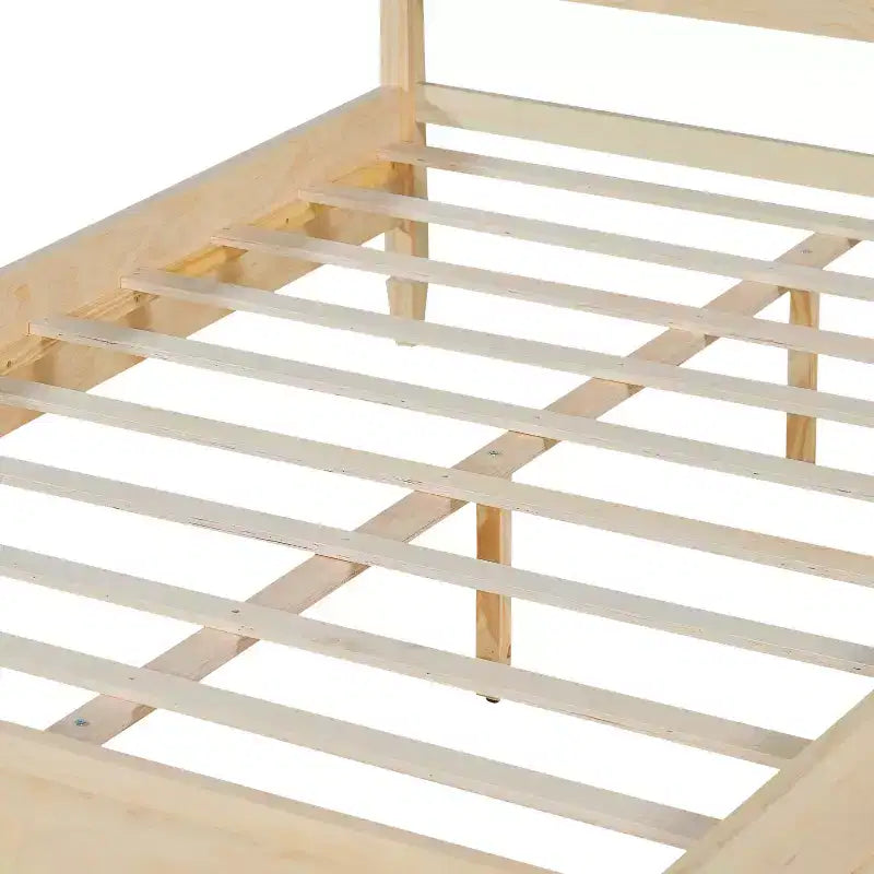 Base de cama Queen/King con cabecero de panel clásico - ModernLuxe