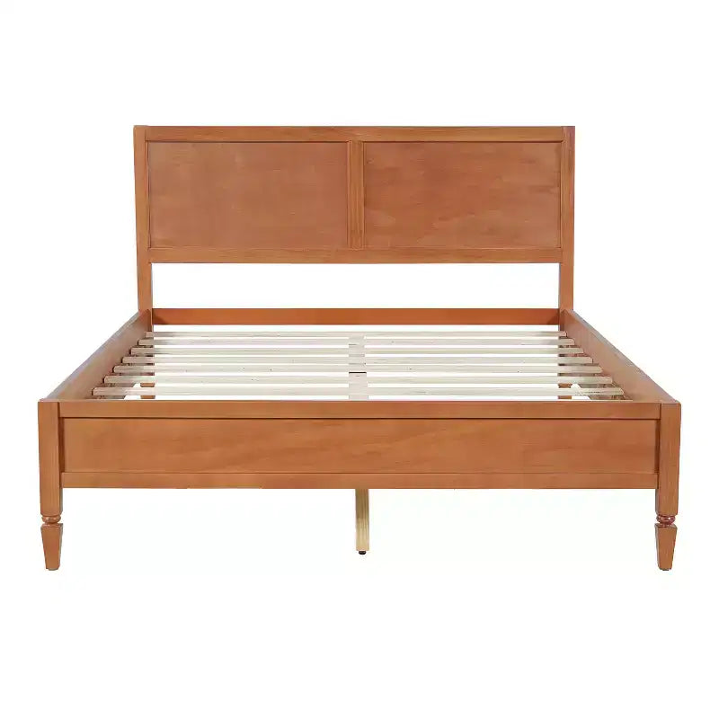 Base de cama Queen/King con cabecero de panel clásico - ModernLuxe
