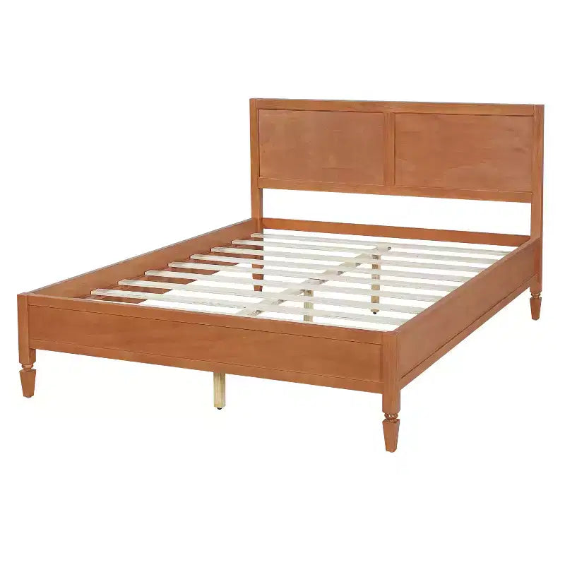 Base de cama Queen/King con cabecero de panel clásico - ModernLuxe