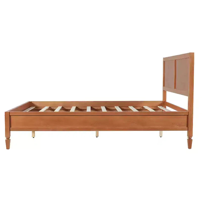 Base de cama Queen/King con cabecero de panel clásico - ModernLuxe