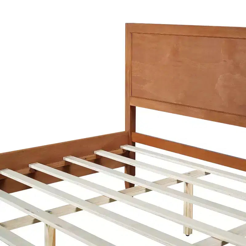 Base de cama Queen/King con cabecero de panel clásico - ModernLuxe