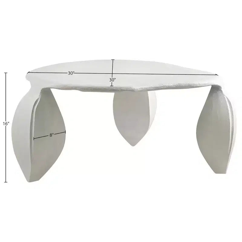 Meridian Furniture Mesa de centro de aluminio Pueblo