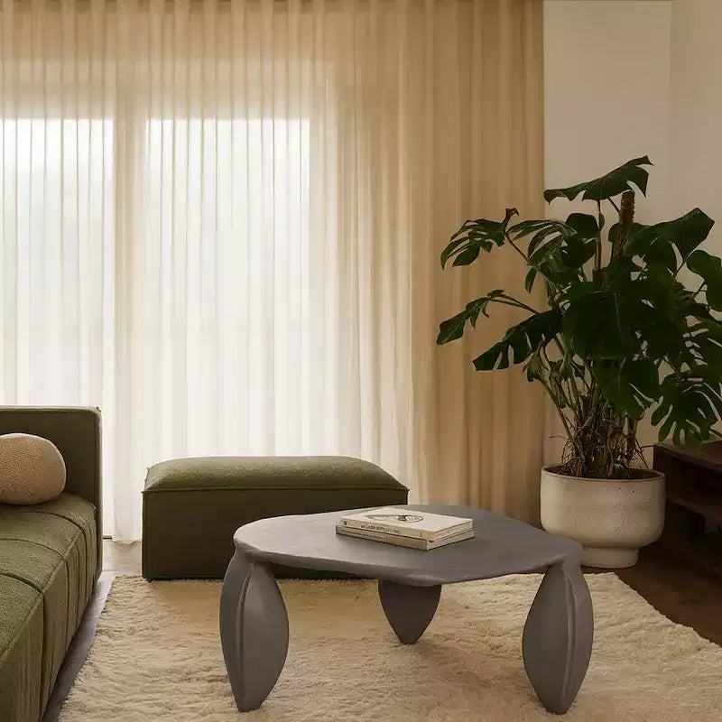 Meridian Furniture Mesa de centro de aluminio Pueblo