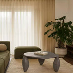Meridian Furniture Mesa de centro de aluminio Pueblo