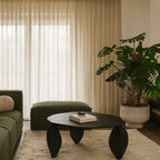 Meridian Furniture Mesa de centro de aluminio Pueblo