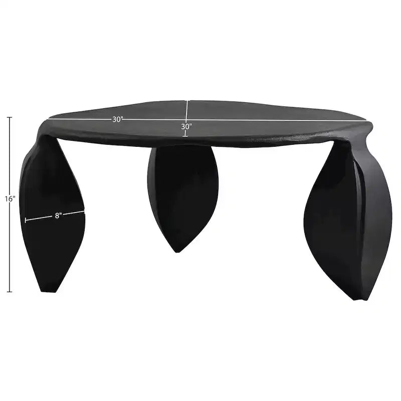 Meridian Furniture Mesa de centro de aluminio Pueblo