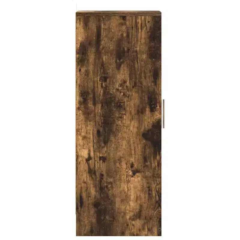 vidaXL Zapatero de madera de ingeniería color roble ahumado Zapatero mediano