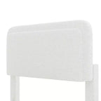 Cama Plataforma Tapizada GDFStudio Cloudmere Moden Boucle con Cabecero Curvo Ajustable