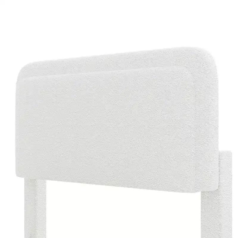 Cama Plataforma Tapizada GDFStudio Cloudmere Moden Boucle con Cabecero Curvo Ajustable
