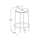Juego de 2 taburetes de bar de altura para mostrador sin respaldo de 61 cm, de madera y base de metal, con reposapiés, color natural - Room Essentials™