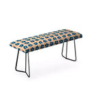 Banco Maritza Lisa Wonky Blue Spring Flowers Azul - Deny Designs