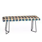 Banco Maritza Lisa Wonky Blue Spring Flowers Azul - Deny Designs