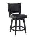 Boraam Broadmoor Counter Height Barstool Swivel Stool Black Finish