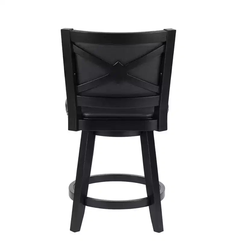 Taburete giratorio Boraam Broadmoor de altura de mostrador con acabado negro