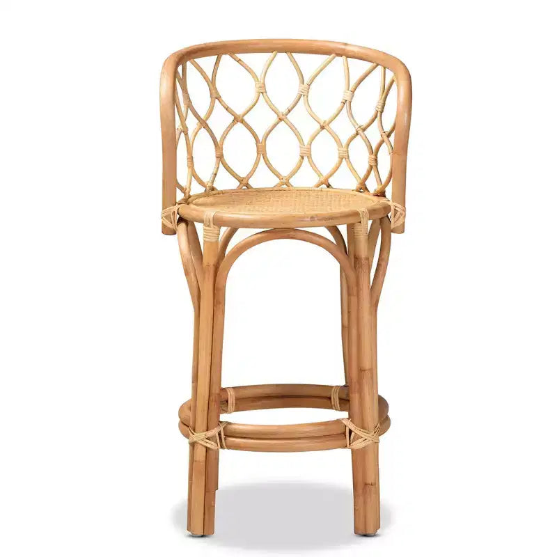 Taburete Diana Rattan de altura de mostrador Natural - bali y pari