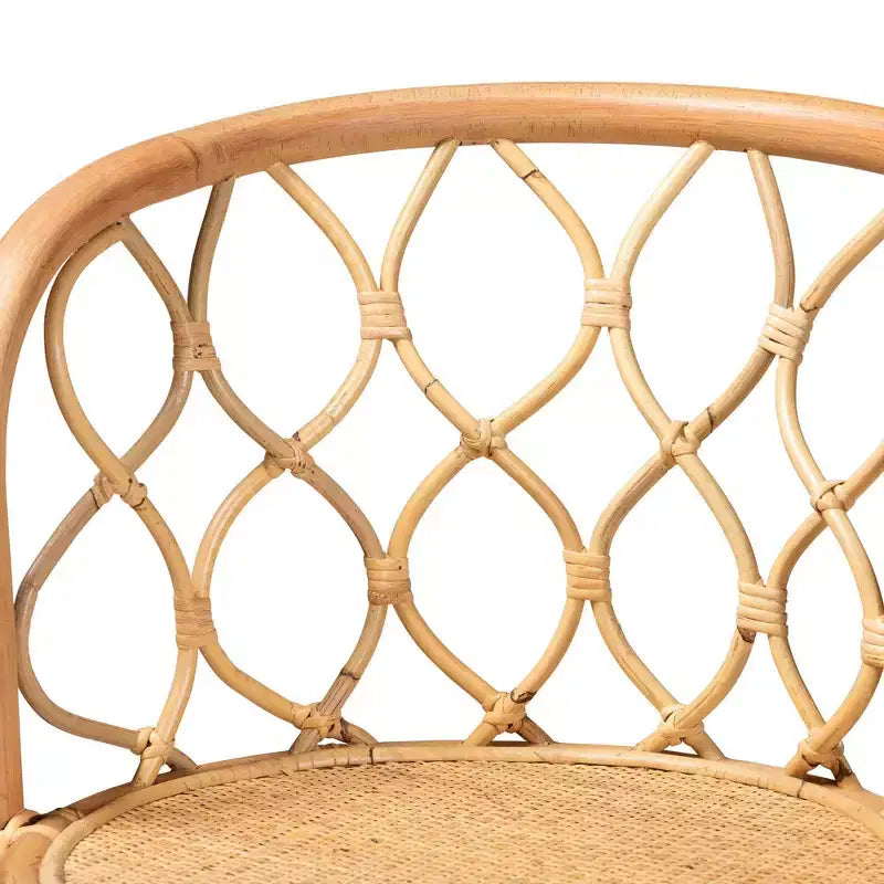 Taburete Diana Rattan de altura de mostrador Natural - bali y pari