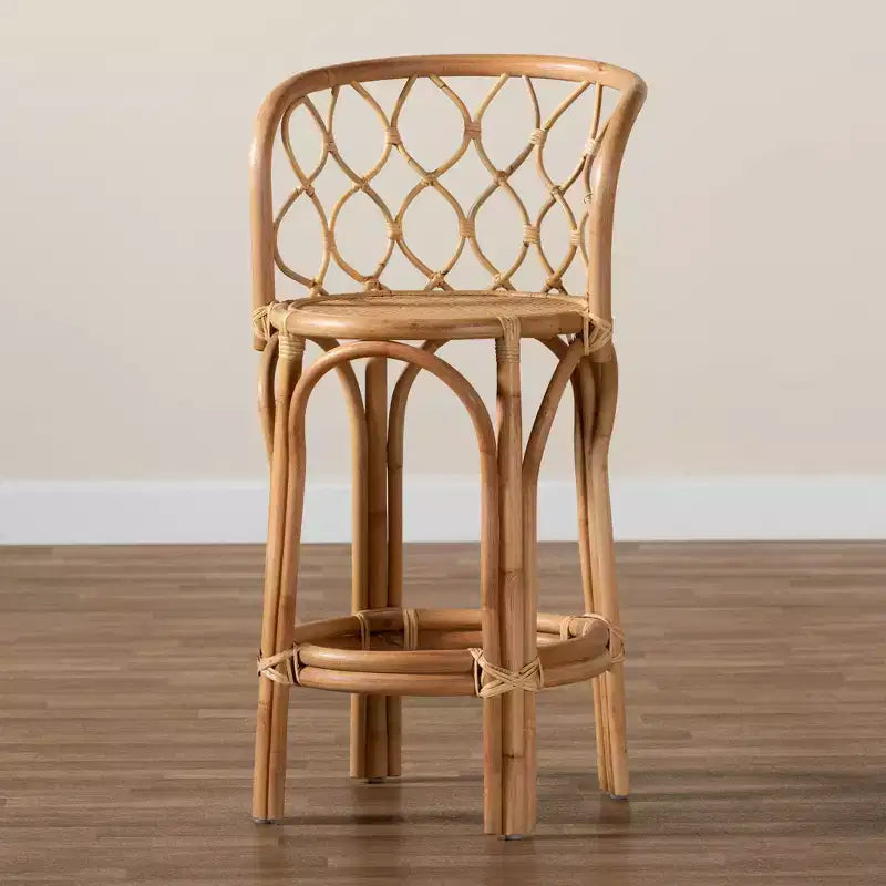 Taburete Diana Rattan de altura de mostrador Natural - bali y pari