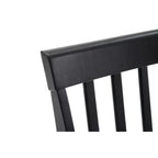 Sillas de Comedor Bloomington Negras y Cereza (Juego de 2) - Boraam: Madera de caucho maciza, Sin brazos, Capacidad de 136 kg, Respaldo de listones