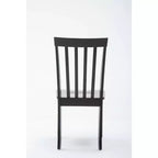 Sillas de Comedor Bloomington Negras y Cereza (Juego de 2) - Boraam: Madera de caucho maciza, Sin brazos, Capacidad de 136 kg, Respaldo de listones