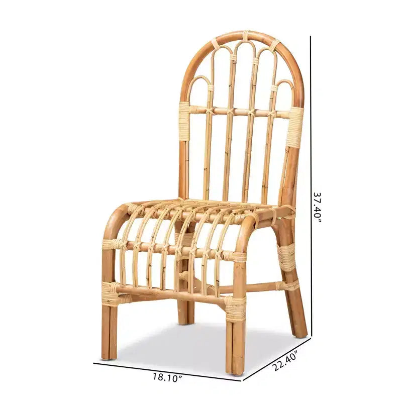 Silla de ratán Athena natural - bali & pari