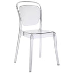Silla de comedor Entreat transparente - Modway: Policarbonato, limpiar a mano/con paño, no requiere montaje, capacidad de 150 kg