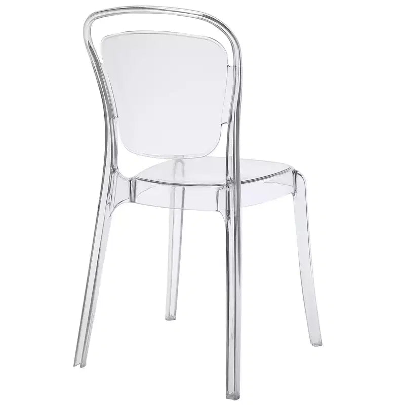 Silla de comedor Entreat transparente - Modway: Policarbonato, limpiar a mano/con paño, no requiere montaje, capacidad de 150 kg