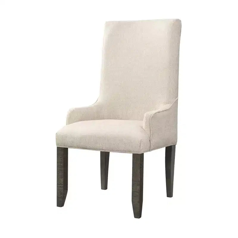 Juego de Sillas Stanford Parson Crema - Picket House Furnishings: Respaldo alto tapizado con brazos