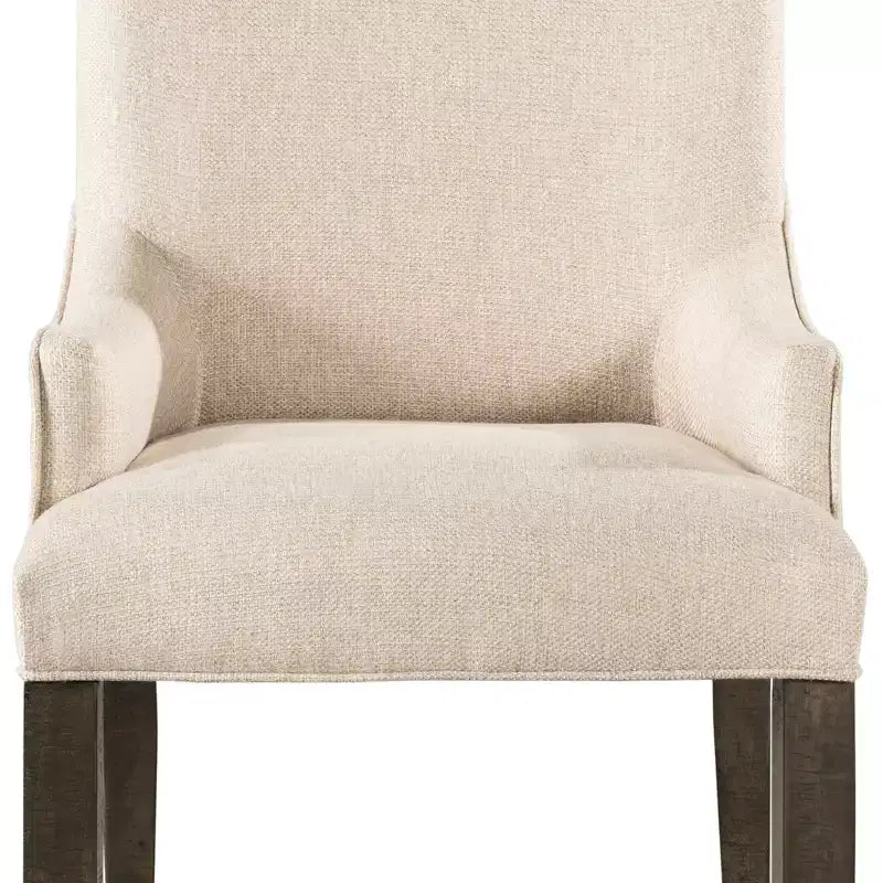 Juego de Sillas Stanford Parson Crema - Picket House Furnishings: Respaldo alto tapizado con brazos