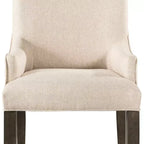 Juego de Sillas Stanford Parson Crema - Picket House Furnishings: Respaldo alto tapizado con brazos