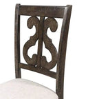 Silla Stanford de Madera Marrón con Respaldo Curvo - Picket House Furnishings: Moderno de Mediados de Siglo, Asiento Tapizado