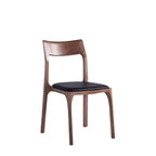 Juego de 2 sillas de comedor apilables tapizadas en piel sintética moderna negras - Manhattan Comfort