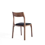 Juego de 2 sillas de comedor apilables tapizadas en piel sintética moderna negras - Manhattan Comfort