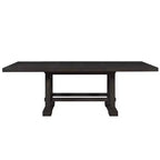 Juego de comedor de altura de mostrador Napa de 9 piezas Cedro oscuro - Steve Silver Co.: Estilo rústico, Pedestal doble, Sillas tapizadas