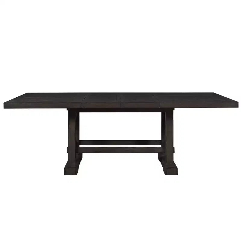 Juego de comedor de altura de mostrador Napa de 9 piezas Cedro oscuro - Steve Silver Co.: Estilo rústico, Pedestal doble, Sillas tapizadas
