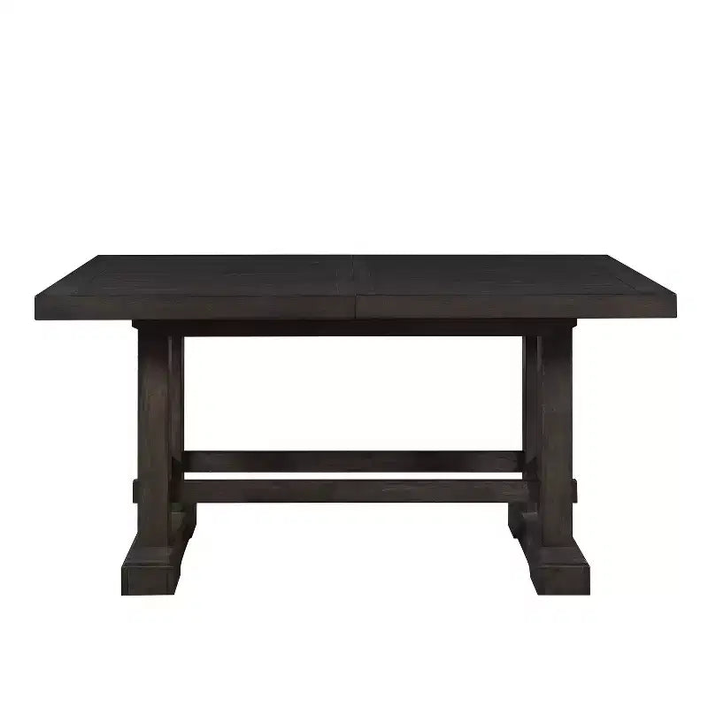 Juego de comedor de altura de mostrador Napa de 9 piezas Cedro oscuro - Steve Silver Co.: Estilo rústico, Pedestal doble, Sillas tapizadas