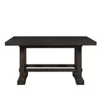 Juego de comedor de altura de mostrador Napa de 9 piezas Cedro oscuro - Steve Silver Co.: Estilo rústico, Pedestal doble, Sillas tapizadas