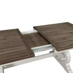 Mesa de Comedor Drake Blanca Rústica/Roble Francés - Intercon