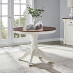 Mesa de comedor redonda Shelby Blanco envejecido - Crosley