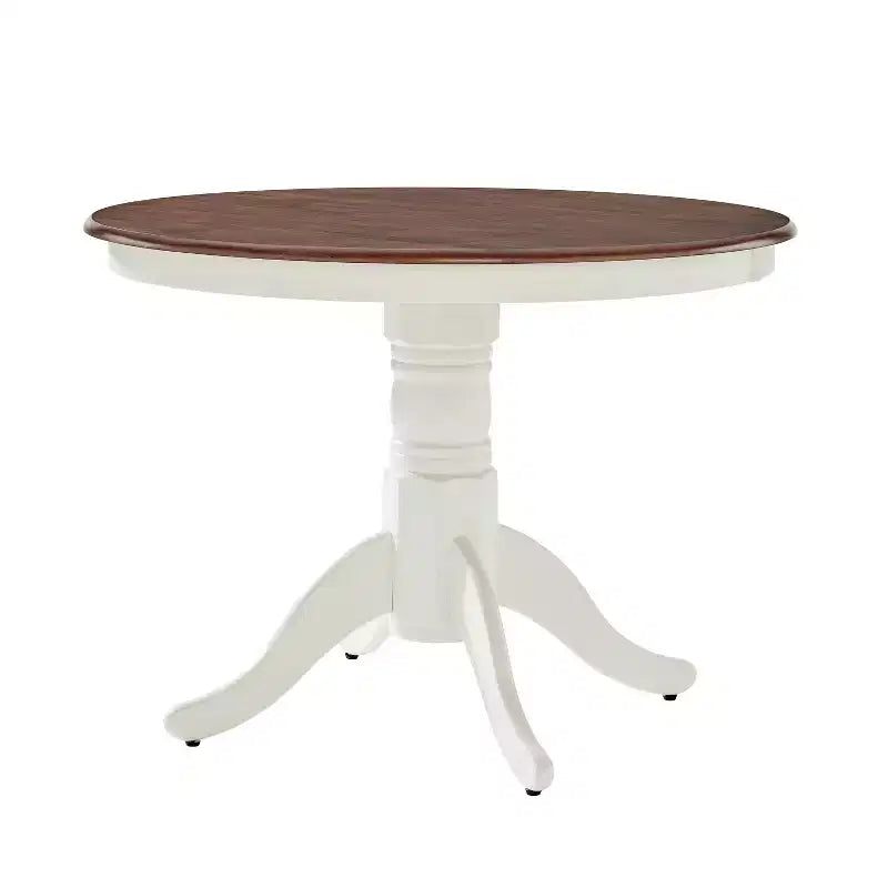 Mesa de comedor redonda Shelby Blanco envejecido - Crosley