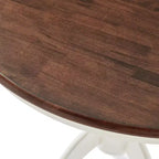 Mesa de comedor redonda Shelby Blanco envejecido - Crosley