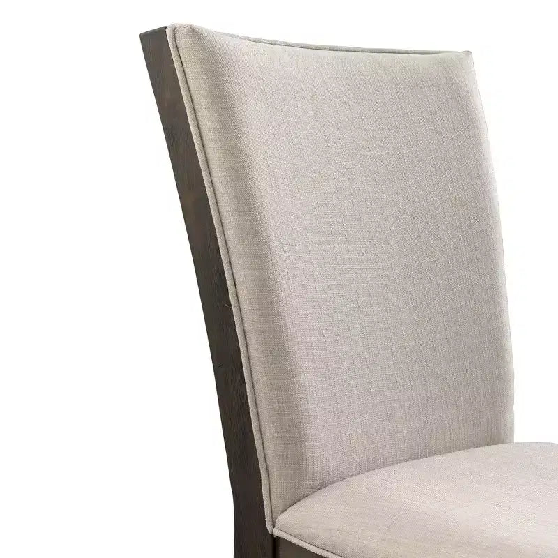 Juego de comedor Jasper extensible de 7 piezas y seis sillas laterales tapizadas nogal tostado - Picket House Furnishings