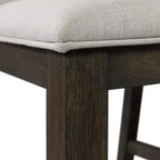 Juego de comedor Jasper extensible de 7 piezas y seis sillas laterales tapizadas nogal tostado - Picket House Furnishings