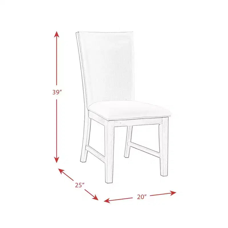 Juego de comedor Jasper extensible de 7 piezas y seis sillas laterales tapizadas nogal tostado - Picket House Furnishings