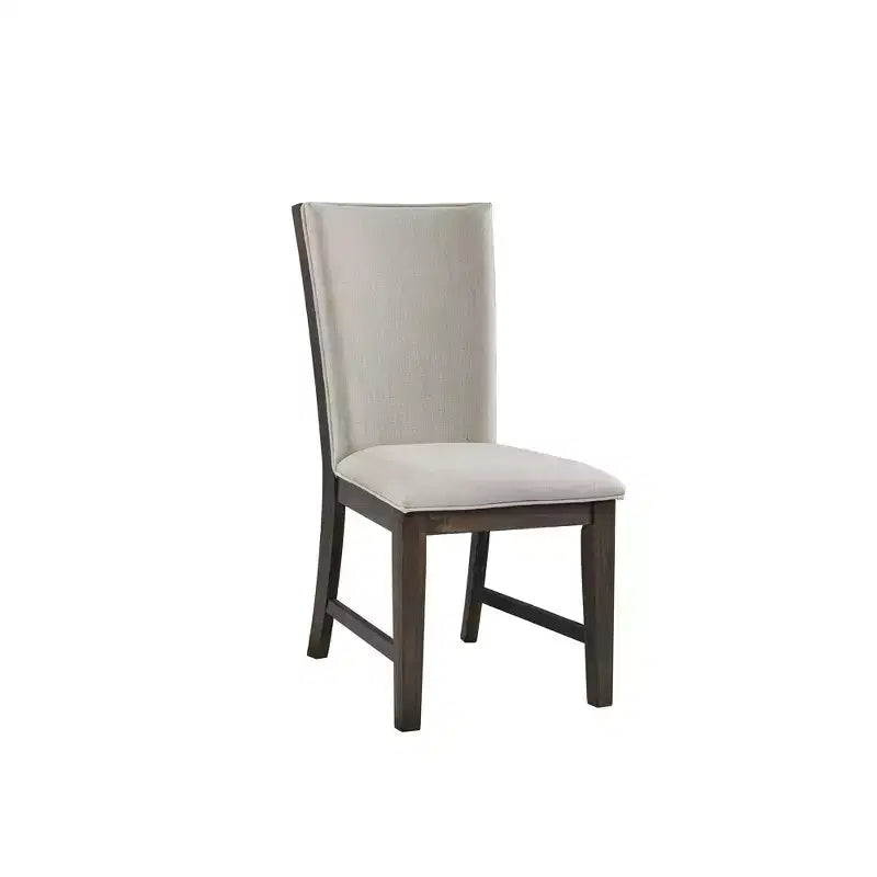 Juego de comedor Jasper extensible de 7 piezas y seis sillas laterales tapizadas nogal tostado - Picket House Furnishings