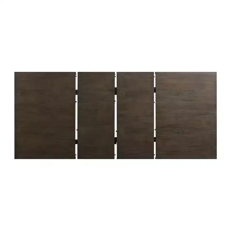 Juego de comedor Jasper extensible de 7 piezas y seis sillas laterales tapizadas nogal tostado - Picket House Furnishings