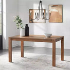 Mesa de comedor rectangular Buylateral Verdon estilo rústico moderno color madera flotante