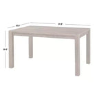 Mesa de comedor rectangular Buylateral Verdon estilo rústico moderno color madera flotante