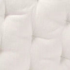 Bali & Pari Ediva Sillón decorativo de ratán natural tipo pavo real, blanco: Tapizado de poliéster, no requiere montaje